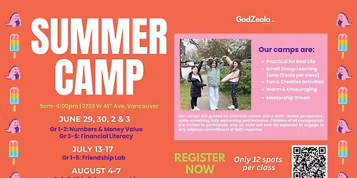 Grade 1-5 Summer Camps 2026 (Kerrisdale)