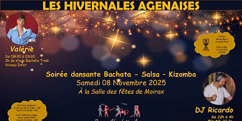 Les Hivernales Agenaises - avec Valerie - Soir\u00e9e B-sk Dj Ricardo- Asso DALA