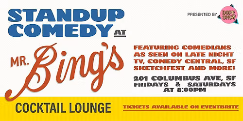 Stand-Up Comedy at Mr. Bing's in Downtown San Francisco
