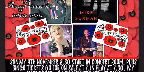 Remembrance Evening with Vicky Elise and Mike Surman