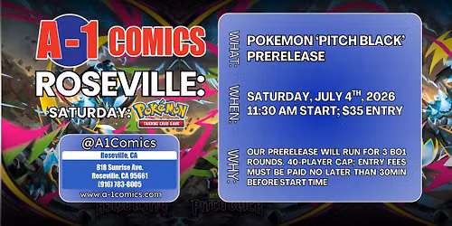 RSVL: Pokemon Pitch Black Prerelease $35