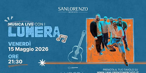 Ven. 15 Maggio | Musica Live con i Lumera 
