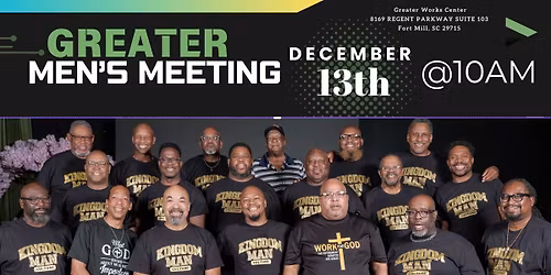 Greater Men's Meeting