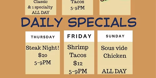 Daily specials