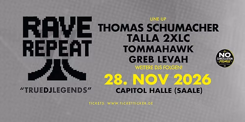 RAVE REPEAT x TRUEDJLEGENDS ....dark, dirty, clubby!