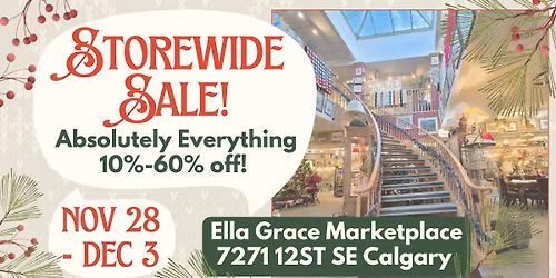 Storewide Sale at Ella Grace Marketplace!