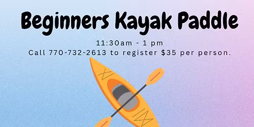 Beginners Kayak Paddle