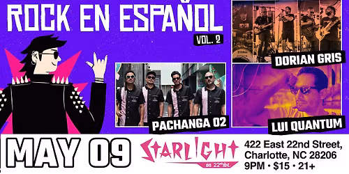 Rock en Espa\u00f1ol Vol.2 with PACHANGA 02, DORIAN GRIS & LUI QUANTUM