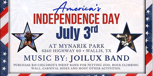 JoiLux Band LIVE at City of Wallis Independence Day Celebration