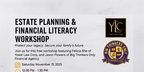 Estate Planning & Financial Literacy Workshop