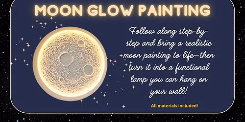Crafty Adults- Moon Glow Painting 