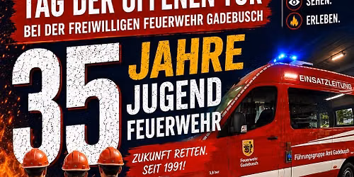 35 Jahre Jugendfeuerwehr Gadebusch \/ \u00dcbergabe ELW 1 \/ Tag der offenen T\u00fcr