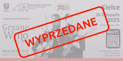 Grzane Wino - koncert w Kielcach - Pa\u0142acyk Zieli\u0144skiego