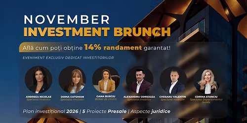 ✨ November Investment Brunch Real Estate Event