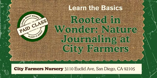 Rooted in Wonder: Nature Journaling at City Farmers\ud83d\udcd3\ud83c\udf33