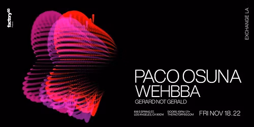 Paco Osuna at Club Space at The Ground Miami