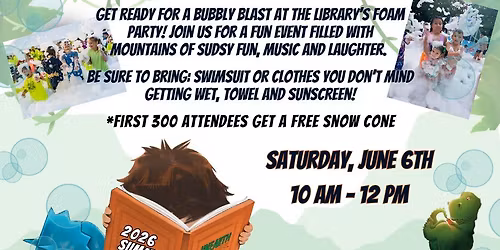 Summer Reading Foam Party