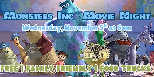 Monsters Inc. Movie Night