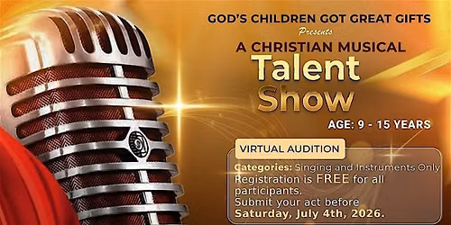 GCG3 CHRISTIAN MUSICAL TALENT SHOW