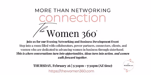 The Women 360 Networking & Business Development Event