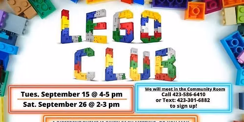 Lego Club September 26
