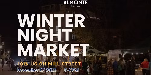Winter Night Market in Almonte