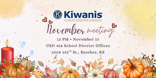 November Kiwanis Meeting