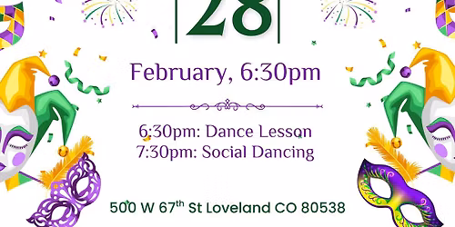 Ballroom Dance Party - Mardi Gras Theme!