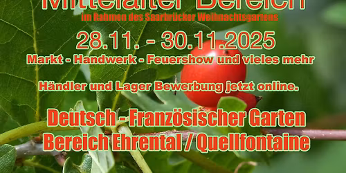 Mittelalter Bereich 2025 im Rahmen des Weihnachtsgarten DFG