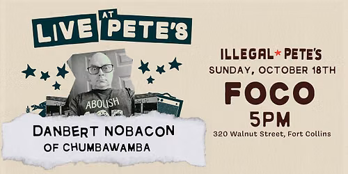 Danbert Nobacon of Chumbawamba LIVE at Pete's