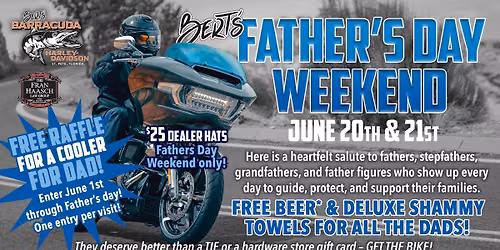 Father's Day Weekend at Bert's Barracuda!