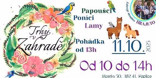 Trhy v Zahradě - 11.10.2025