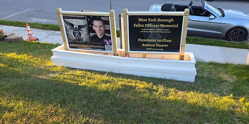 Ribbon cutting and Dedication of the Andrew Duarte Fallen Officer Memorial