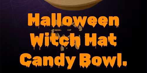 Halloween Witch Hat Candy Bowl.