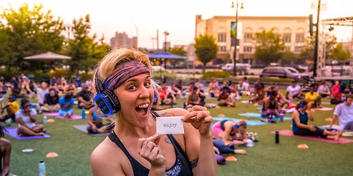 City Glow Yoga™ at Perk Plaza Park | Downtown Cleveland