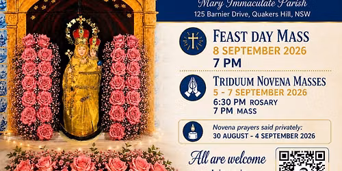 Our Lady of Good Health (Vailakanni Matha) Feast | Mary Immaculate Parish, Quakers Hill