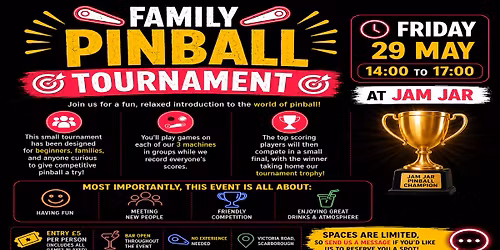 Jam Jar May Pinball Tournament