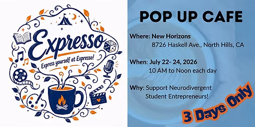 Expresso || Camp CapAbility Pop Up Cafe (Day 1)