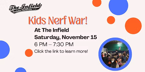 Kids Nerf War at The Infield