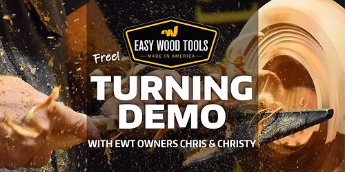 Live Turning Demo with Easy Wood Tools Owners Chris & Christy