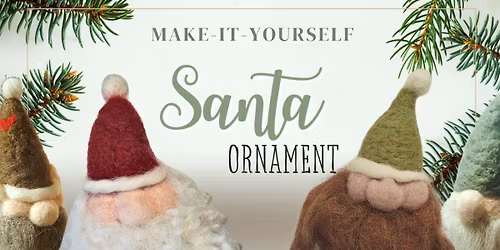 Needle Felted Santa \/Elf Ornament