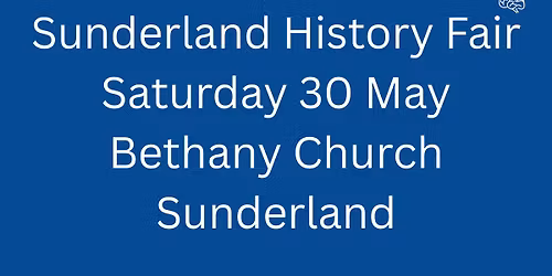 Glenda Young Author at Sunderland History Fair, Sat 30 May, Bethany Church, Sunderland