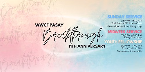 WWCF Pasay 11th Anniversary