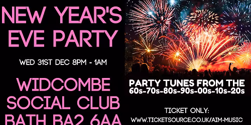 New Year's Eve Party - Widcombe Social Club