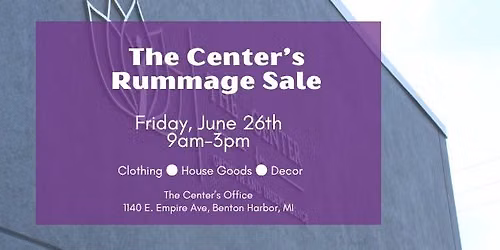 The Center's Rummage Sale
