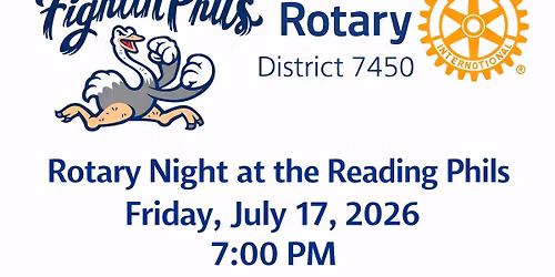 Rotary Night at the Reading Phillies 