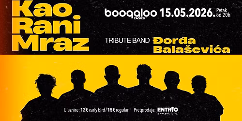 Kao Rani Mraz - Bala\u0161evi\u0107 tribute || Petak, 15.5.2026. ||