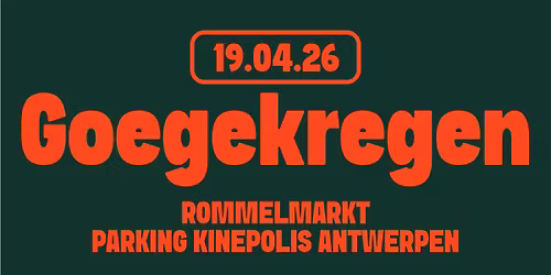 Goegekregen rommelmarkt parking Kinepolis Antwerpen