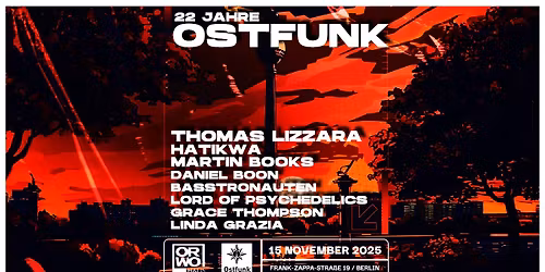22 JAHRE OSTFUNK\/w. THOMAS LIZZARA, MARTIN BOOKS, HATIKWA uvm.