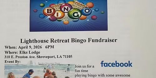 Lighthouse retreat bingo fundraiser 
